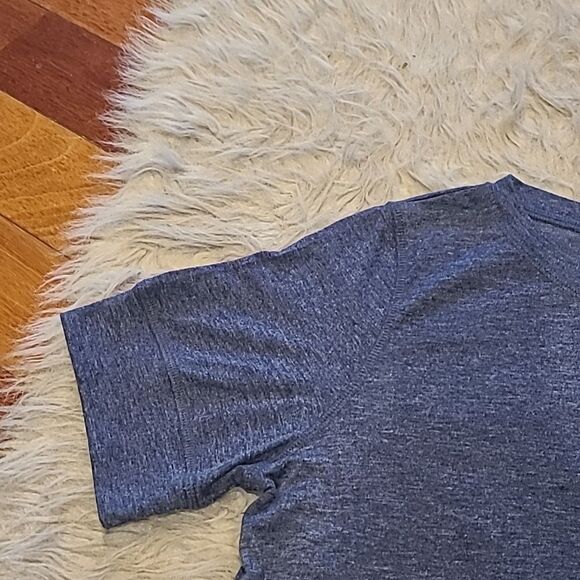 Amazon womens blue soft cotton,‎ polyester stretch tshirt size large - Picture 3 of 7